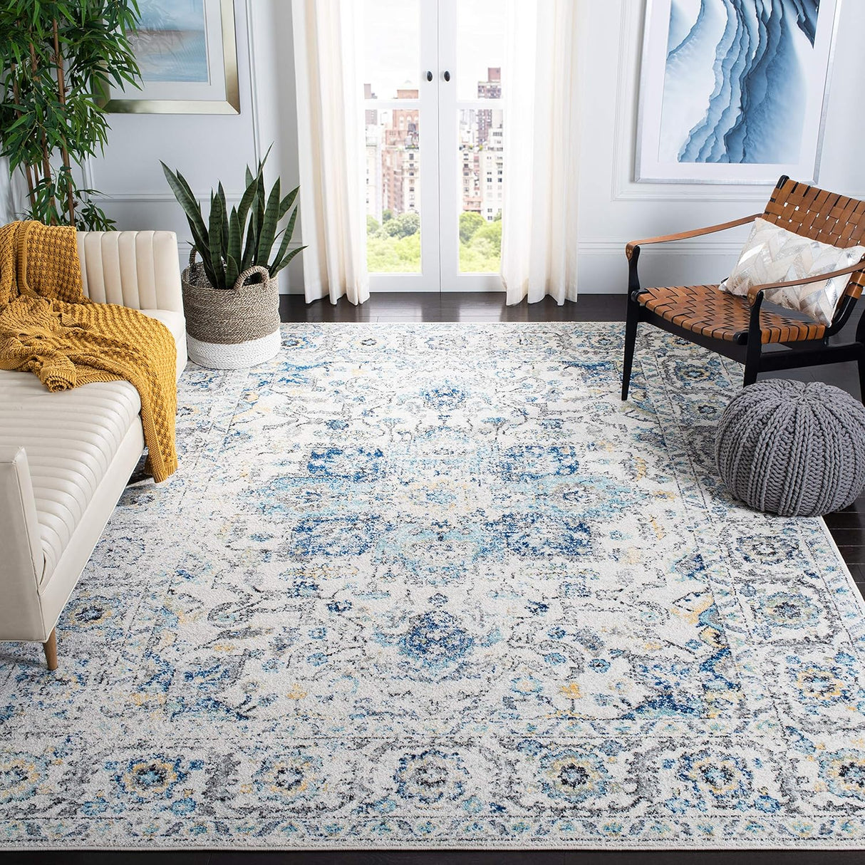 Alfombra SAFAVIEH Madison, diseño medallón, fácil cuidado, MAD603K