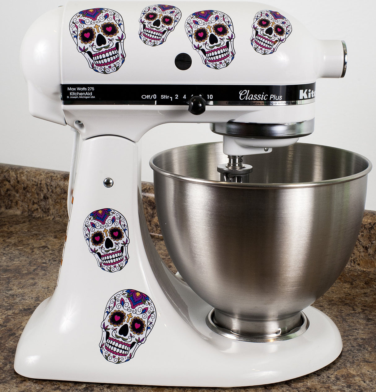 Calcomanías de vinilo Dia De Los Muertos para batidoras de cocina