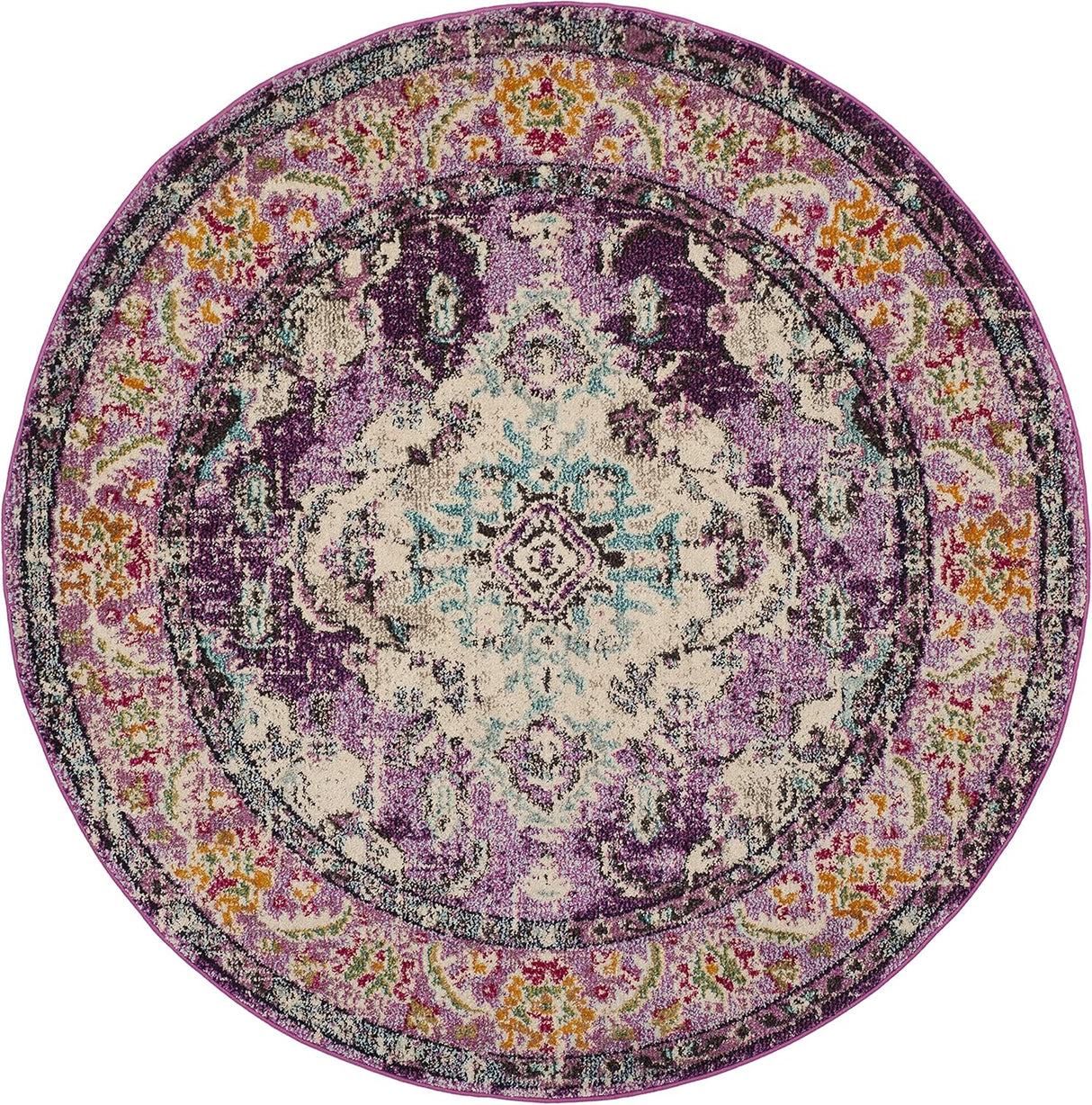 Alfombra Boho Chic Medallón Desgastada MNC243L