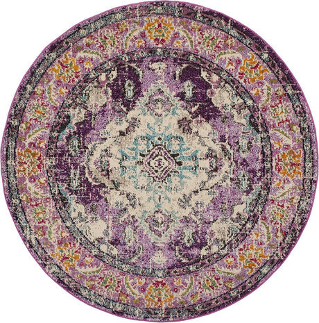 Alfombra Boho Chic Medallón Desgastada MNC243L