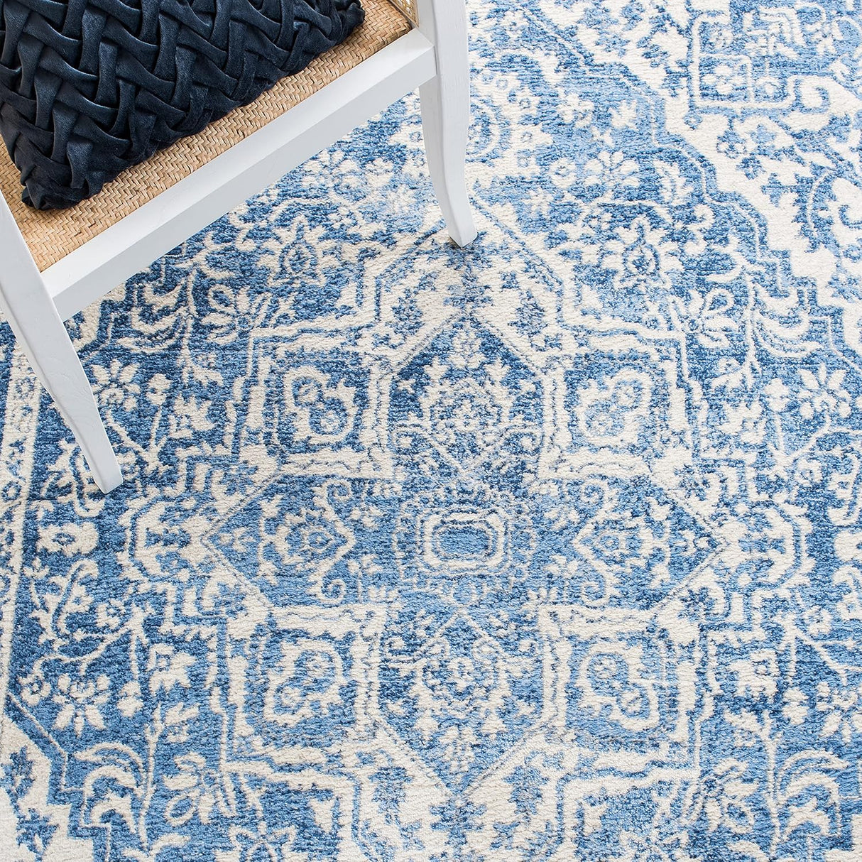 Alfombra de área - Diseño medallón, fácil cuidado, BNT832A