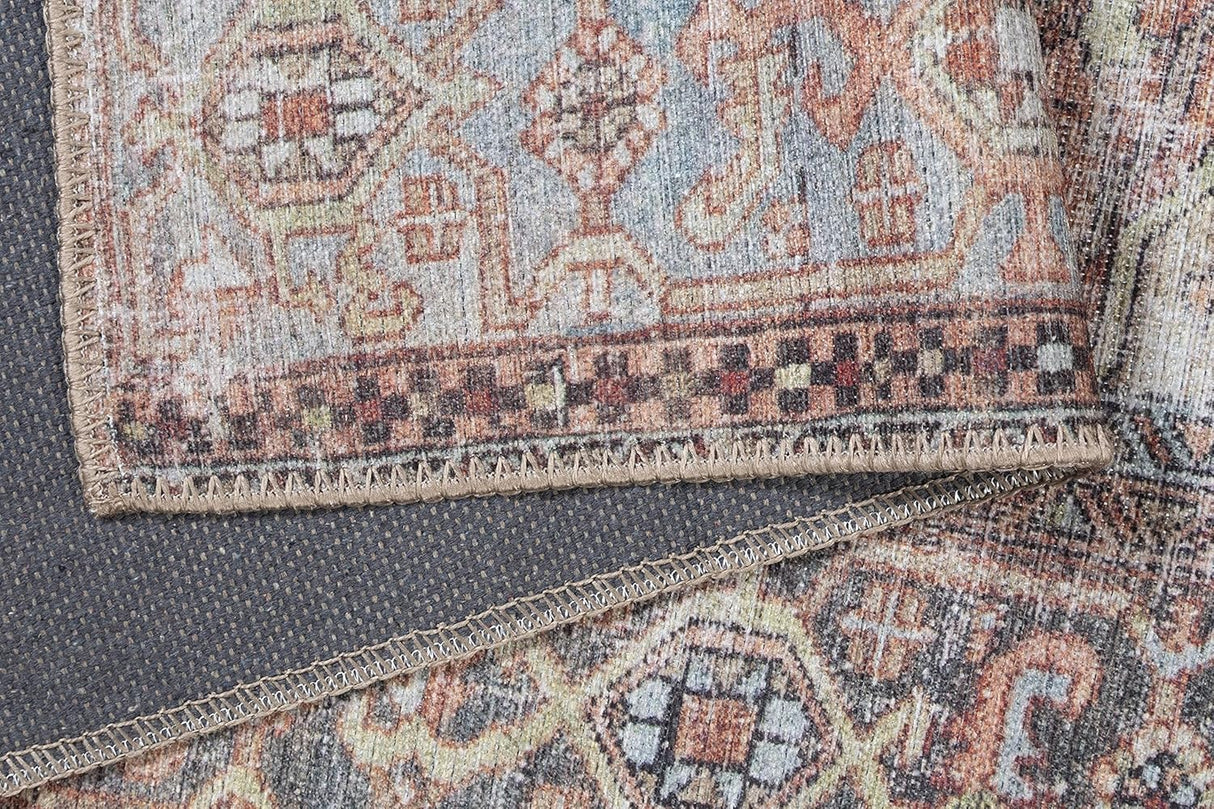 Alfombra Adiva Lavable 2x3ft Antideslizante Vintage