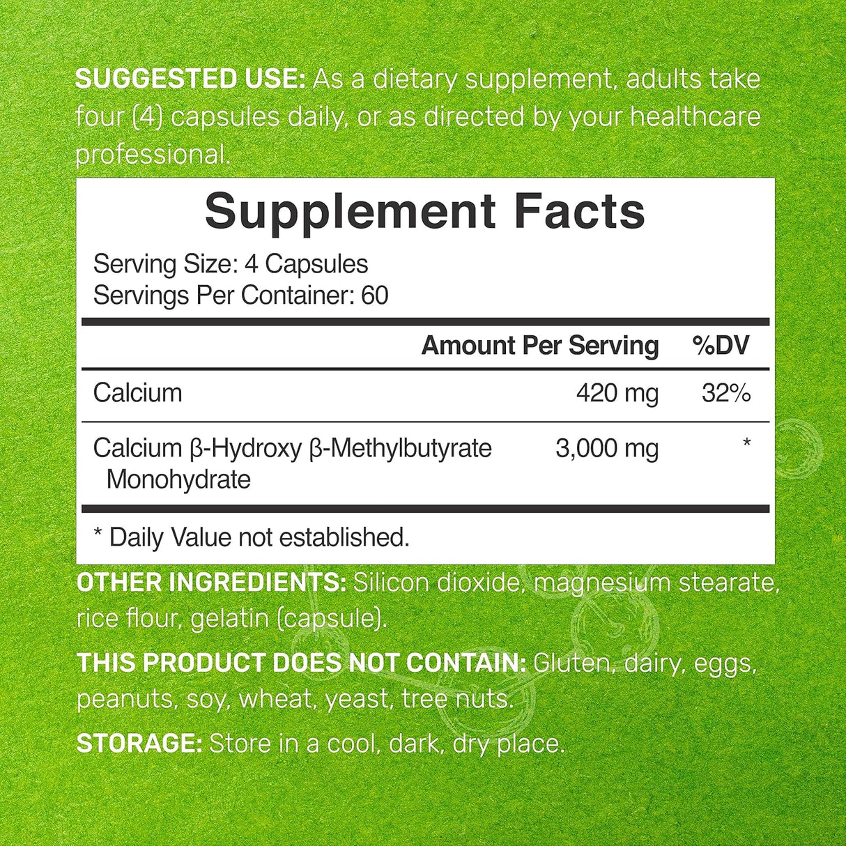 Suplementos HMB ultra fuertes 240 cápsulas DEAL SUPPLEMENT