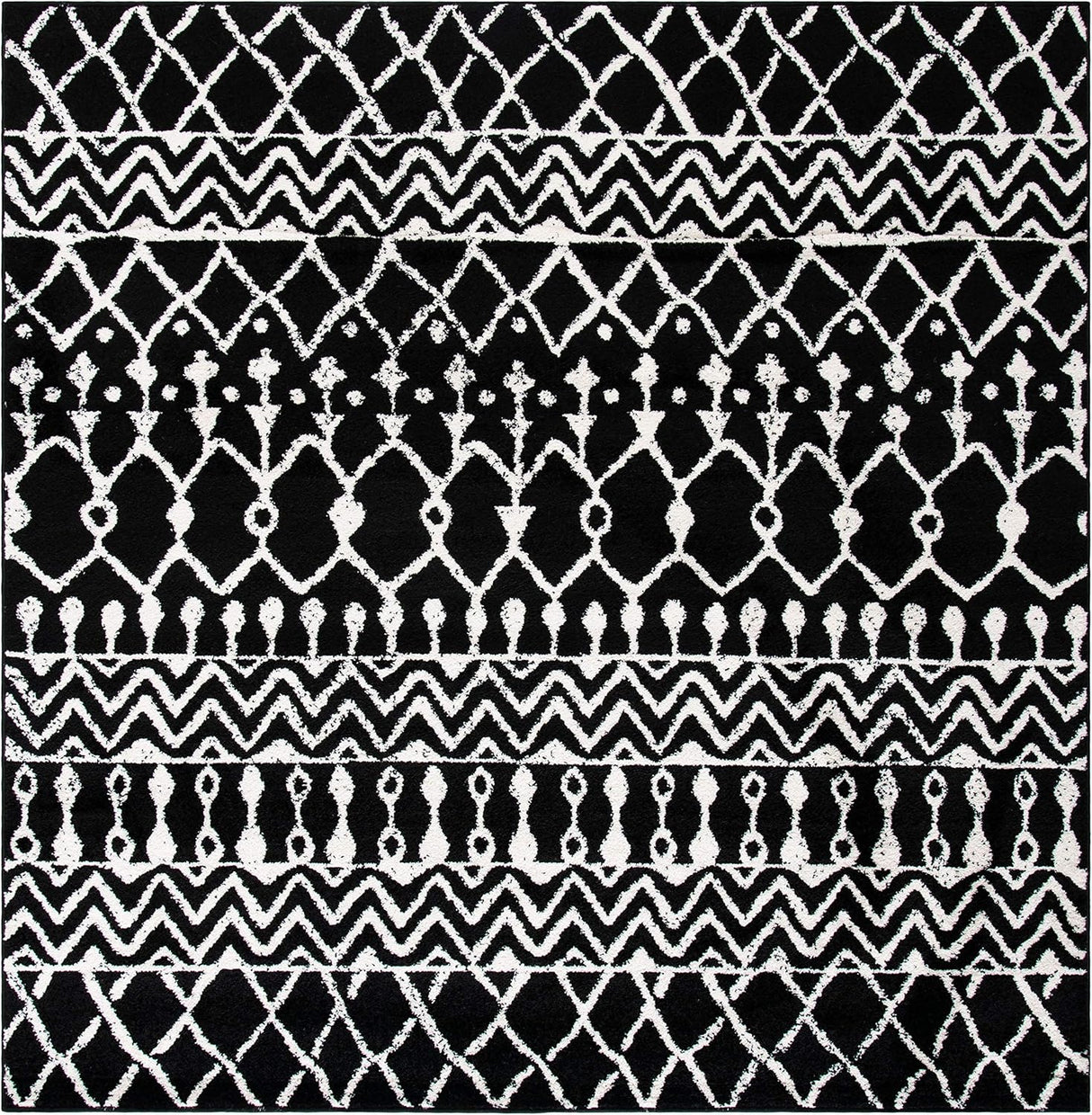 Alfombra cuadrada marroquí boho 5' TUL270Z