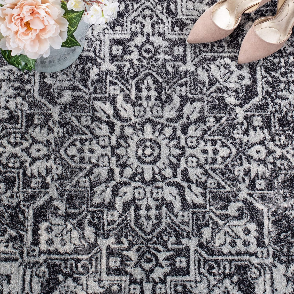 Alfombra Oriental Desgastada para Sala o Dormitorio, EVK256R