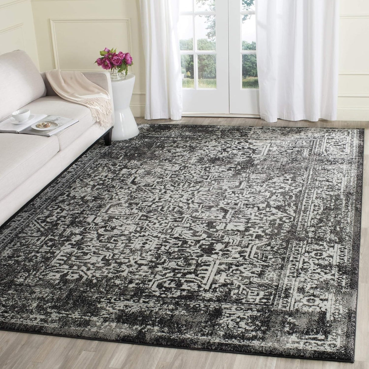 Alfombra cuadrada oriental desgastada 6'7 modelo EVK256R