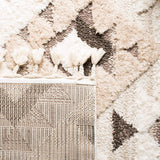 Alfombra Shag Tassel Safavieh, Diseño Boho, 2 Grosor, MTS688A