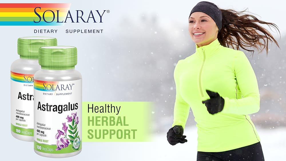 Solaray Astragalus Cápsulas, 400 mg, 100 Count