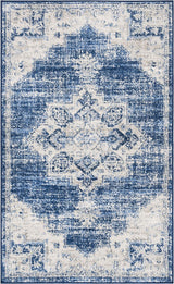 Alfombra decorativa medallón desgastado 2' x 4' modelo BNT865A