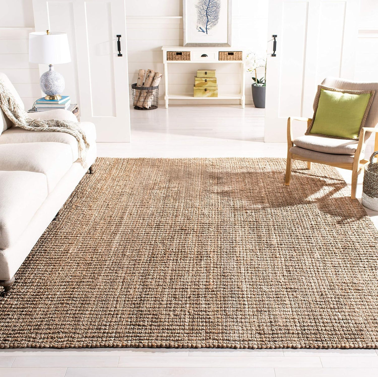 Alfombra de fibra natural SAFAVIEH, hecha a mano, modelo NF447M