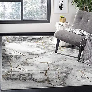 Alfombra Moderna Abstracta, Diseño Fácil Cuidado, CFT877F