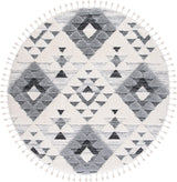 Alfombra Redonda Boho Shag de 2 Pulgadas MTS688F