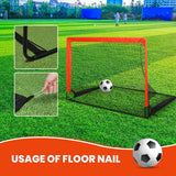 2 kits de portearías de futbol portatiles para niños