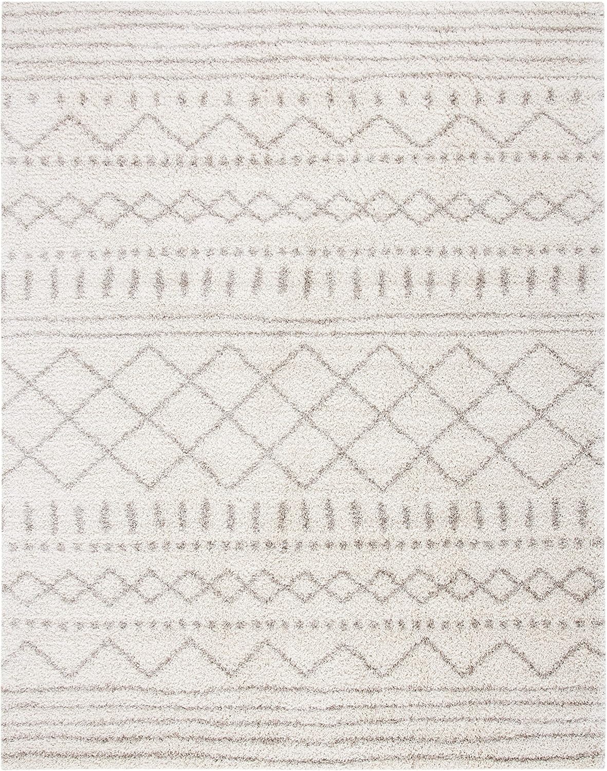 Alfombra de área Shag, diseño marroquí, 1.6 de grosor, ASG741A
