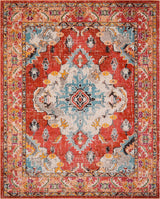 Alfombra X-Large Diseño Medallón Distressed, Ideal para Áreas de Tráfico (MNC243H)