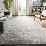 Alfombra de Área Cuadrada, Diseño Oriental, Fácil Cuidado, EVK256D