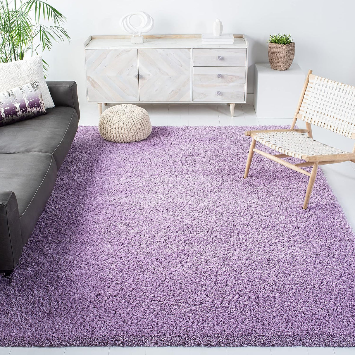 Alfombra de área cuadrada, 2 pulgadas de grosor, modelo SG151
