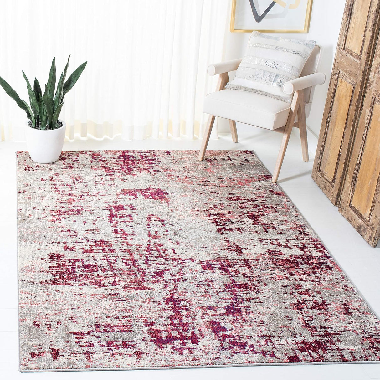 Alfombra Moderna Abstracta No Desprende Pelusa SAFAVIEH MAD471C