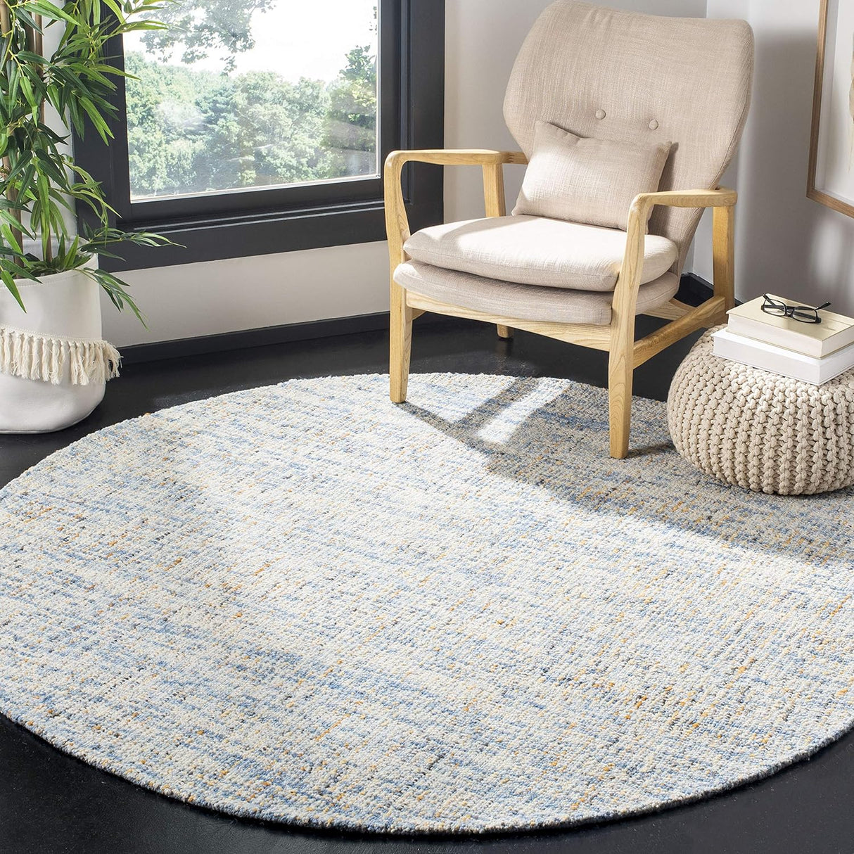 Alfombra Redonda de Lana Premium SAFAVIEH Abstract ABT468C