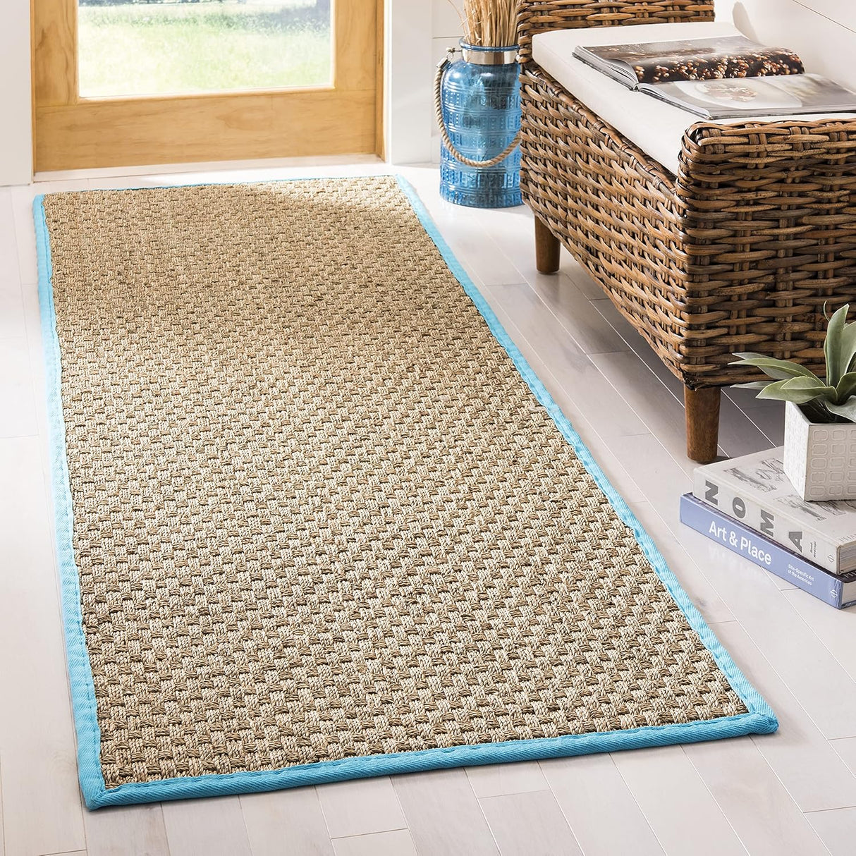 Alfombra Runner de Fibra Natural SAFAVIEH, Diseño Seagrass, NF114S