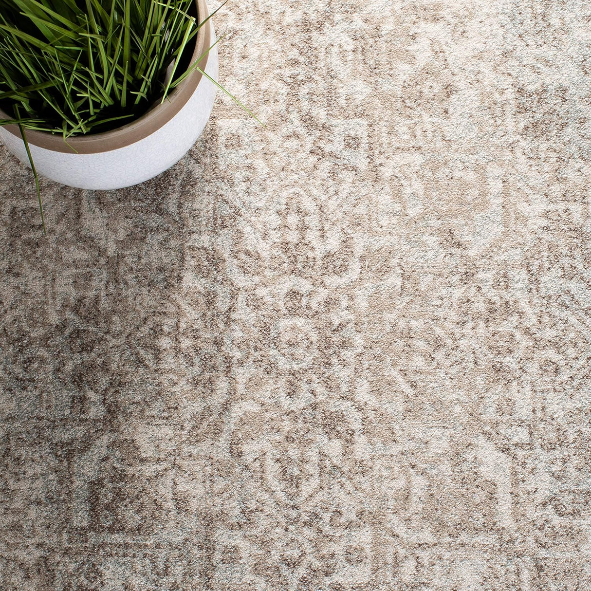 Alfombra Oriental Distressed No Desprende Pelusa EVK256E