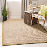 Alfombra de fibra natural, diseño de mimbre, modelo NF114G