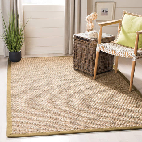 Alfombra de fibra natural, diseño de mimbre, modelo NF114G
