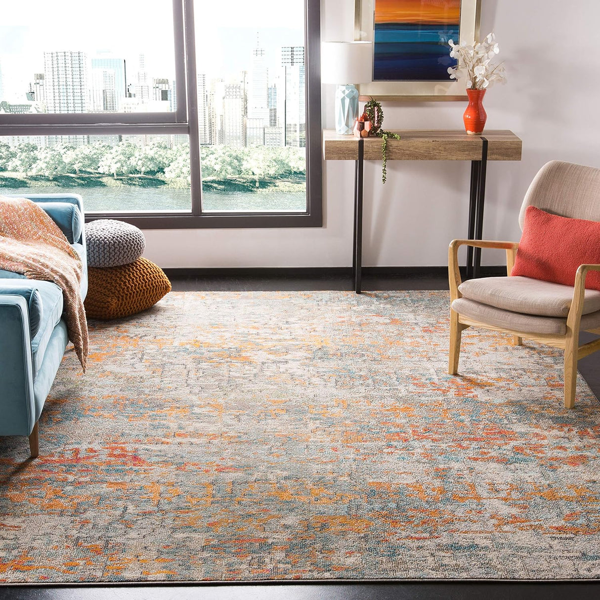 Alfombra SAFAVIEH Madison, diseño moderno, fácil cuidado, MAD460F