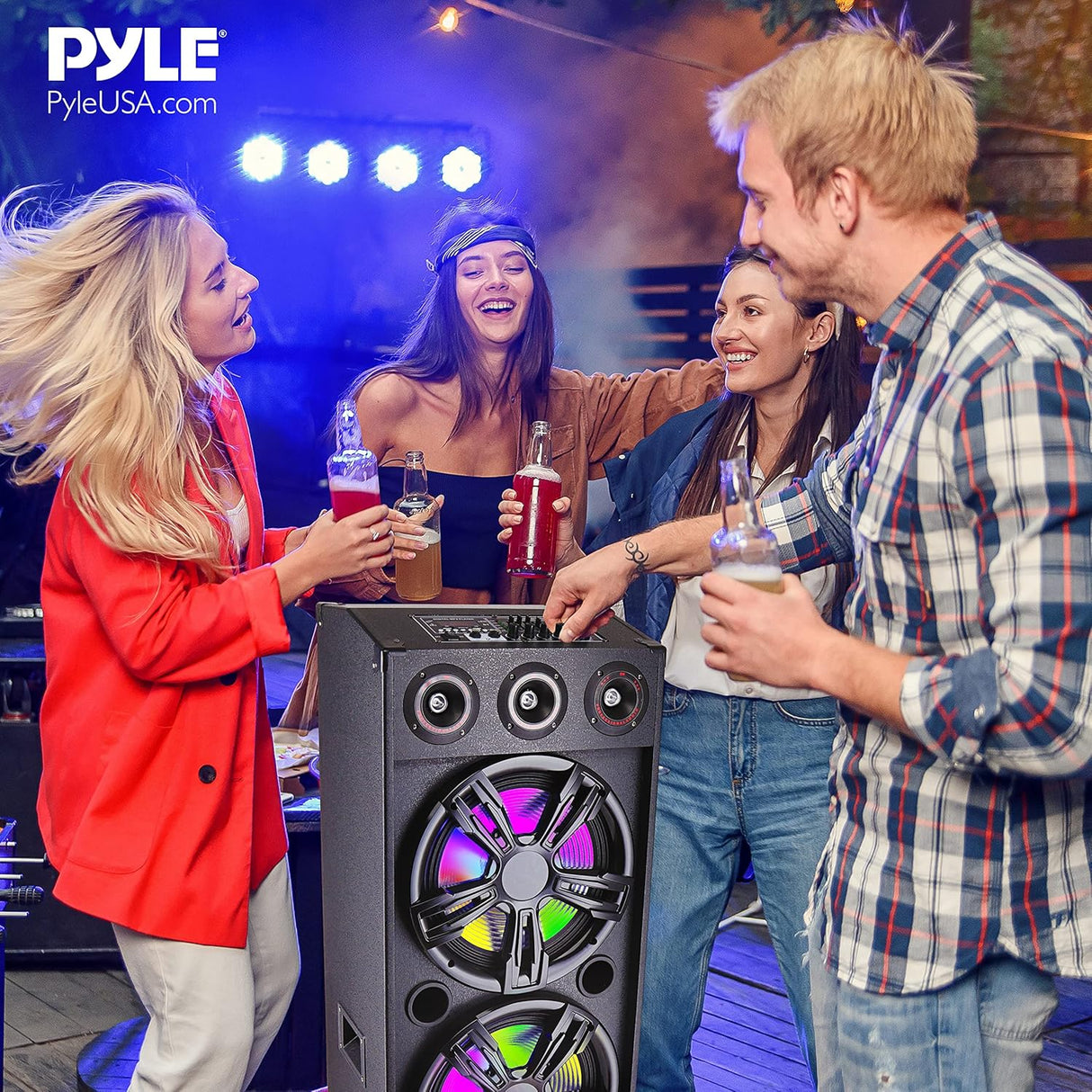 Parlantes con Micrófono inalámbrico PYLE-PRO PPHP1233B