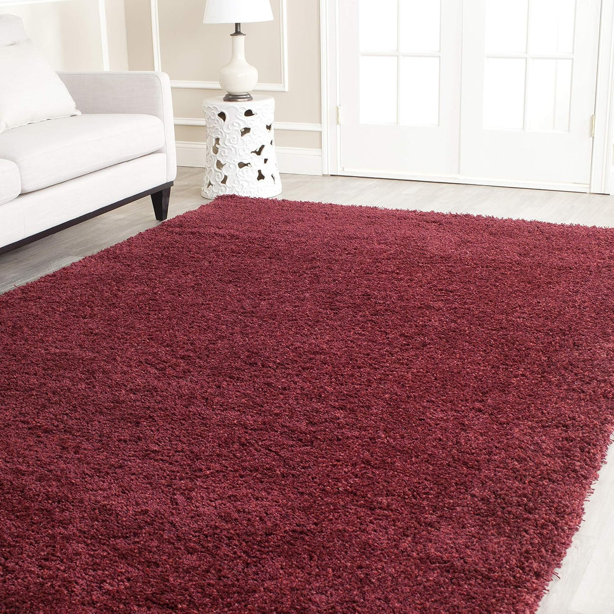 Alfombra de área cuadrada de felpa 2 pulgadas, modelo SG151