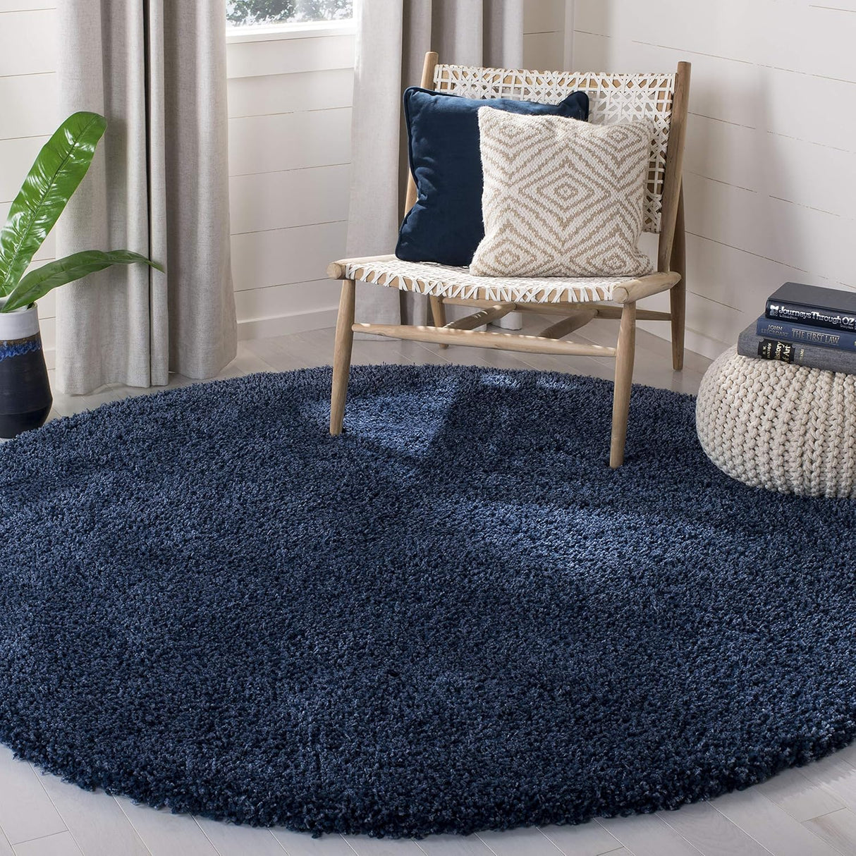 Alfombra Área Redonda, No Desprende Pelos, Fácil Cuidado, SG151-7070