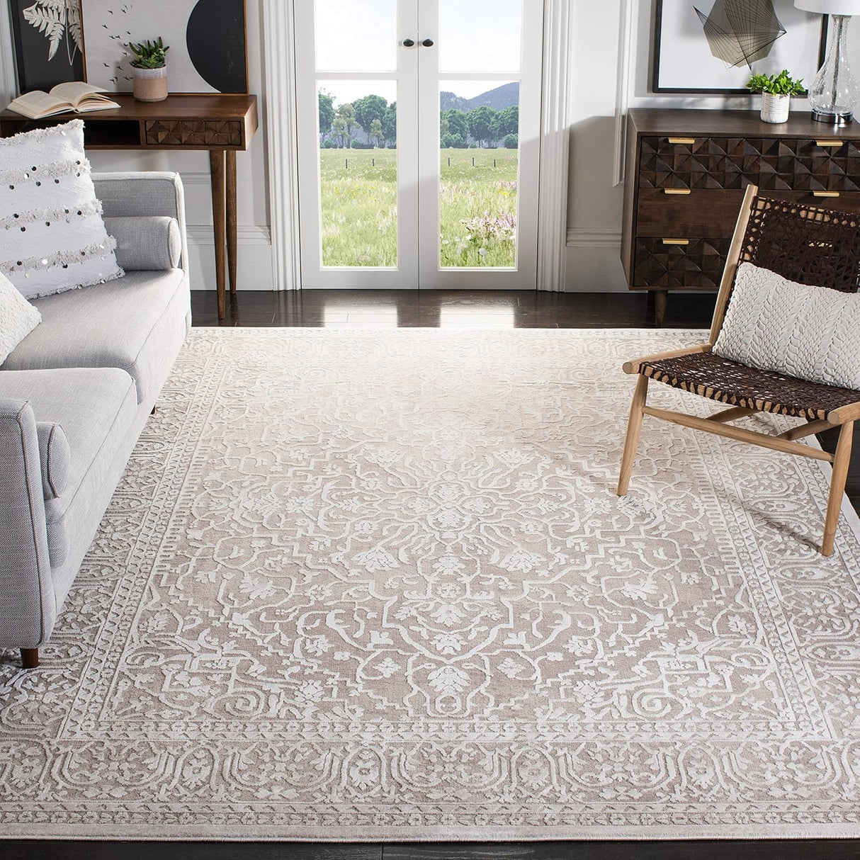 Alfombra SAFAVIEH Reflection, diseño boho tribal, RFT670D