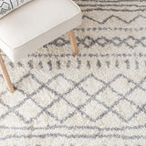 Alfombra Runner Shag, Diseño Marroquí, Ideal para Áreas de Tráfico