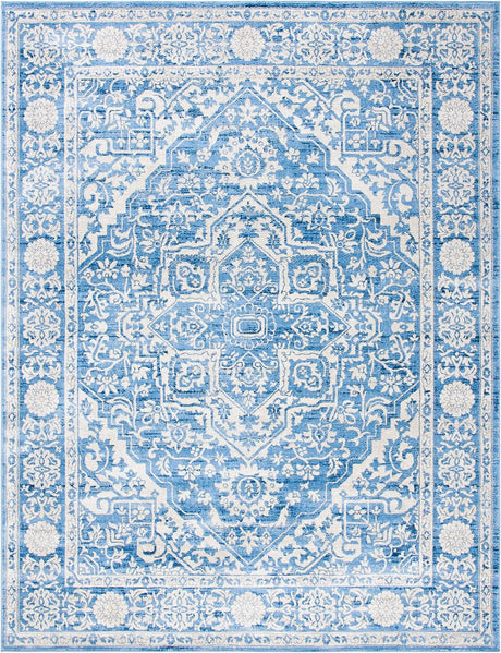 Alfombra de área, diseño oriental, resistente a manchas, BNT832A