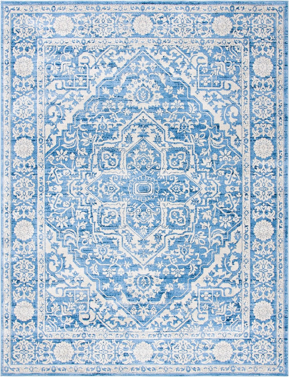 Alfombra Grande X-Large Diseño Medallón Distressed BNT832A