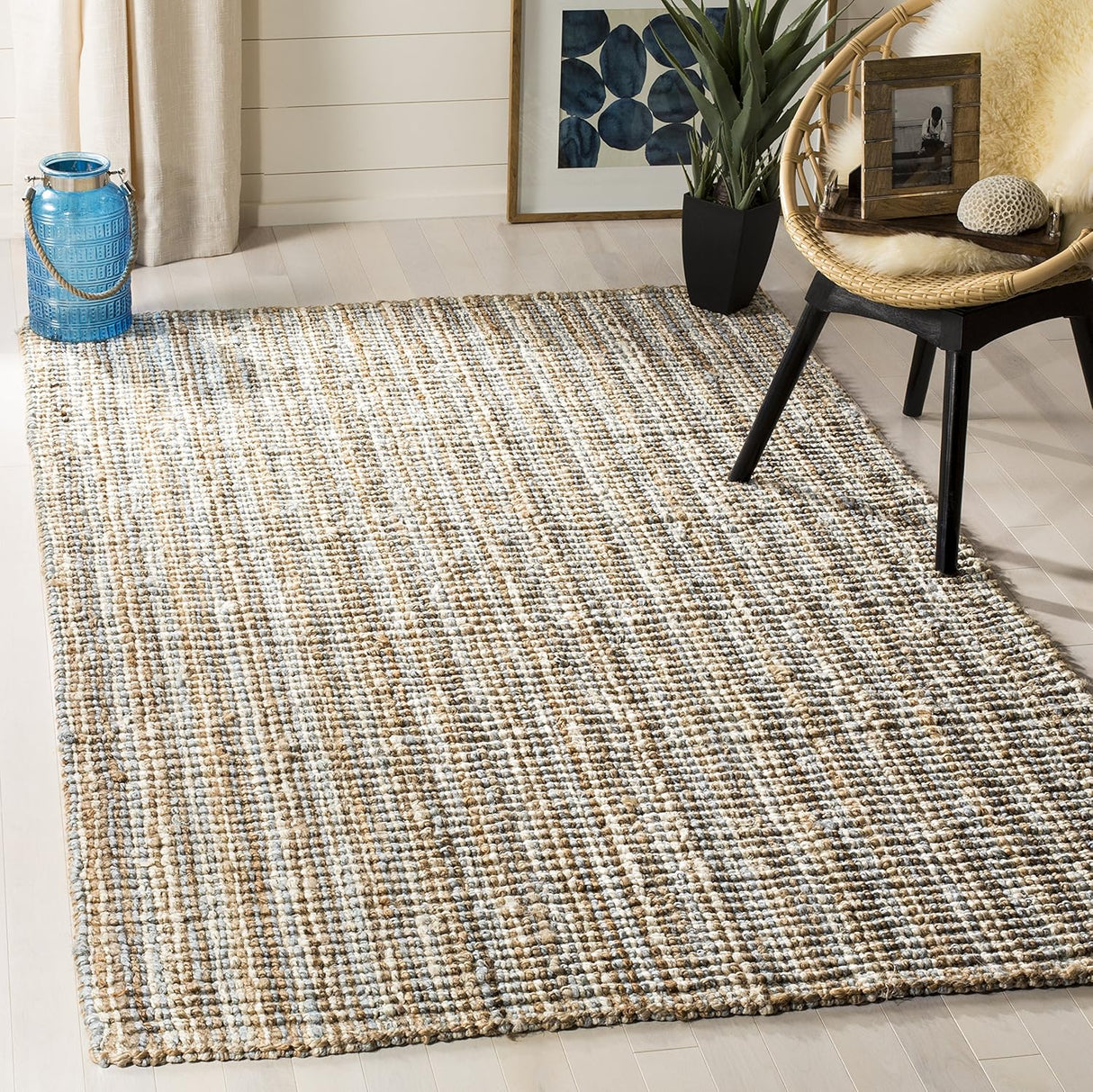Alfombra de fibra natural SAFAVIEH, yute, 5' x 8', modelo NF447K