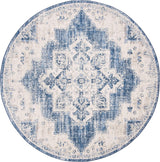 Alfombra Redonda 11' Medallón Distressed, Fácil Cuidado, BNT865A