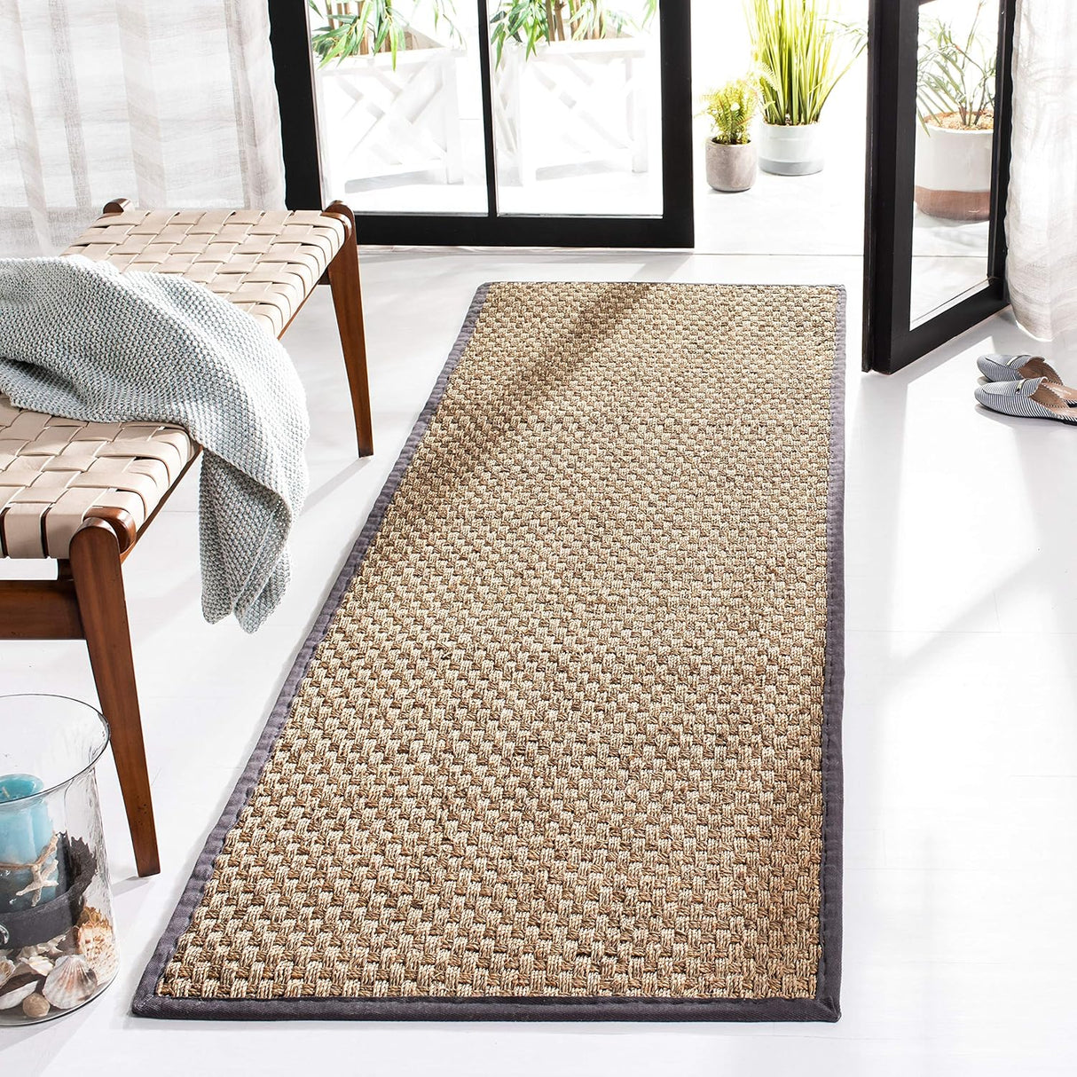 Runner de fibra natural SAFAVIEH, diseño de seagrass, NF114Q
