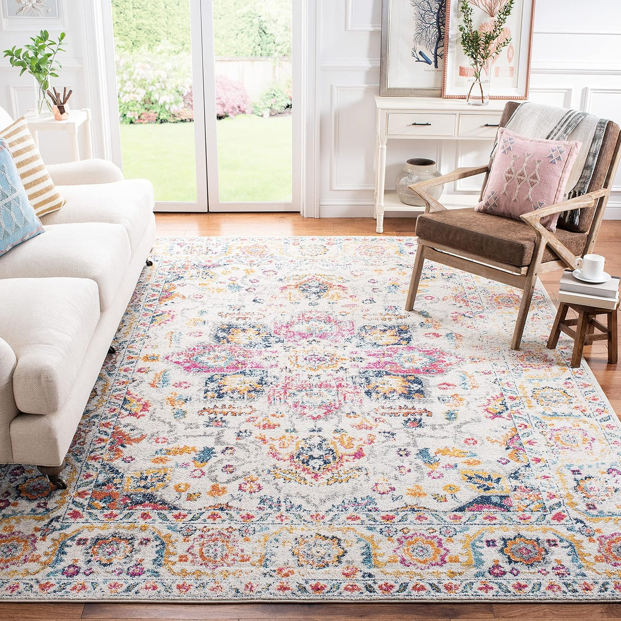 Alfombra SAFAVIEH Madison, diseño medallón, fácil cuidado, MAD603R