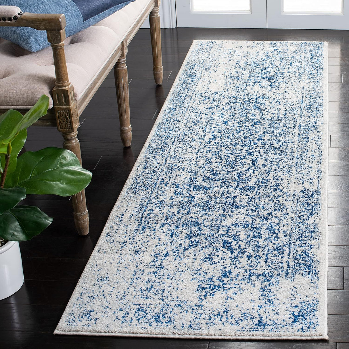 Alfombra Runner Oriental Desgastada para Sala y Pasillo EVK256N