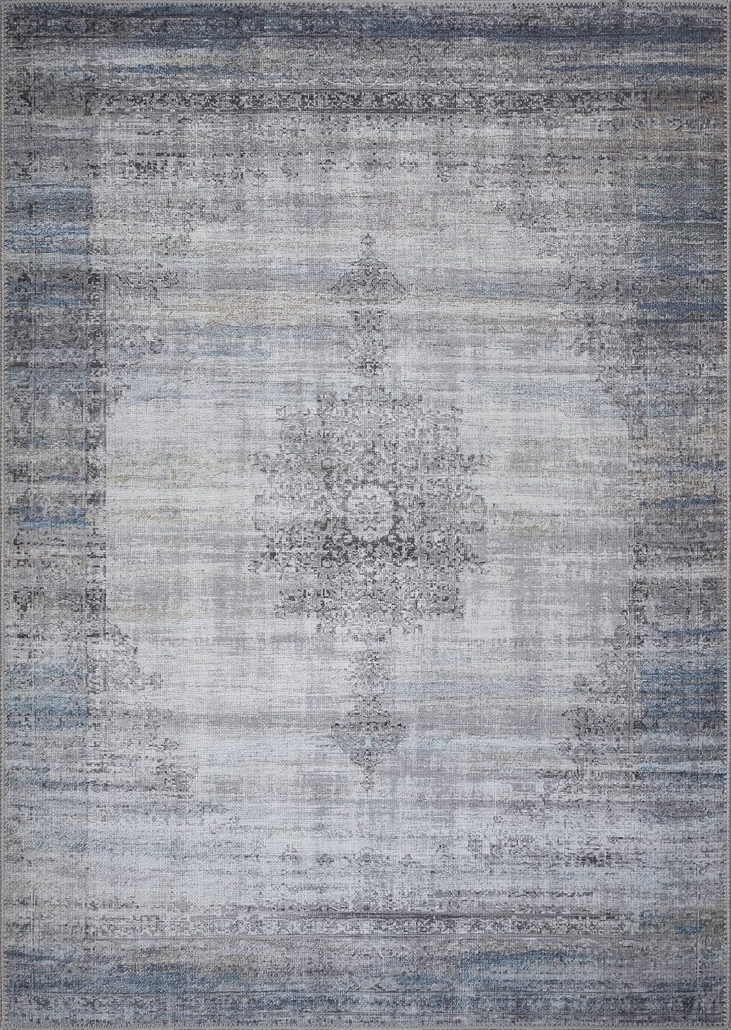 Alfombra Lavable 2x3 Adiva con Antideslizante, Vintage