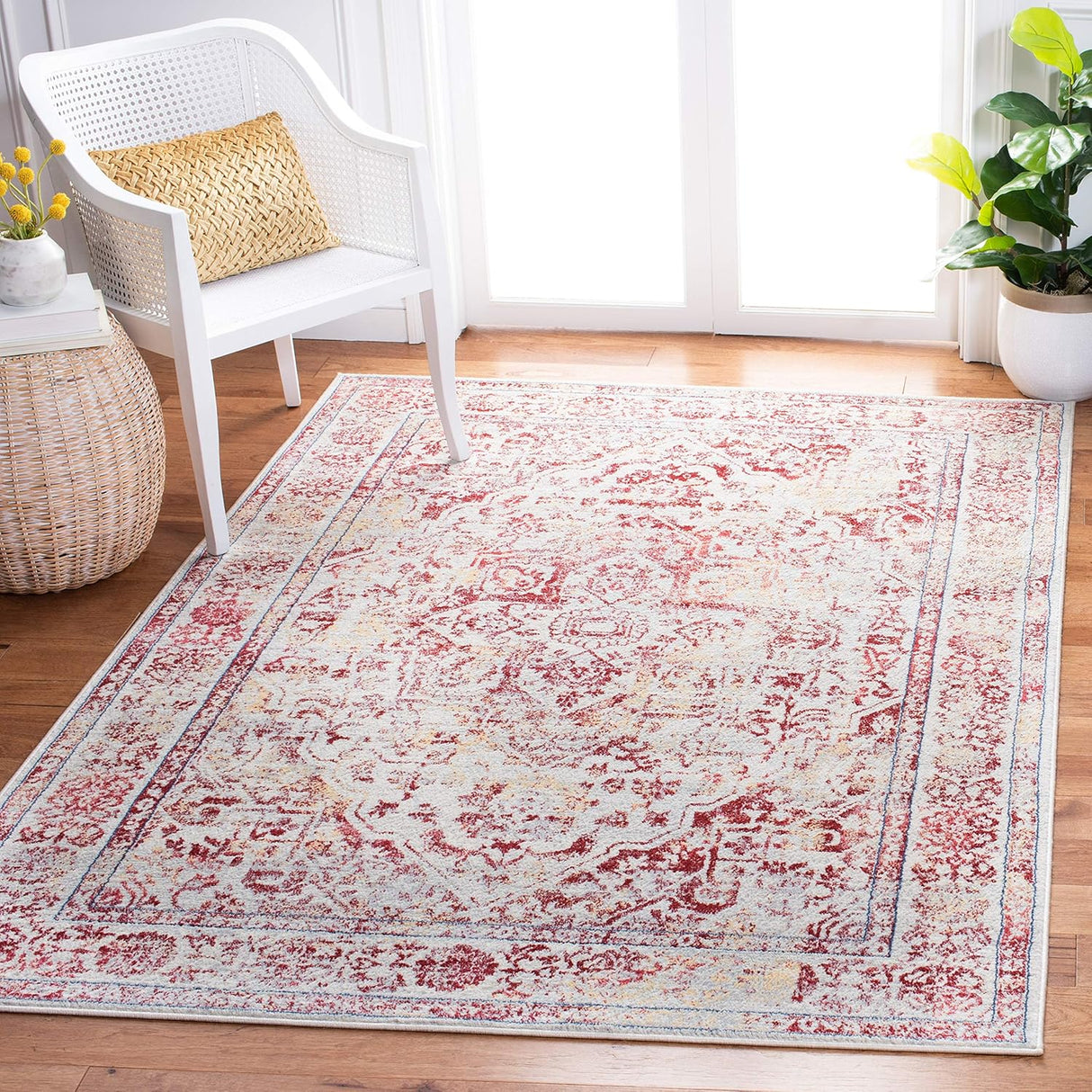 Alfombra Acento Medallón Distressed 4' x 6' BNT832C