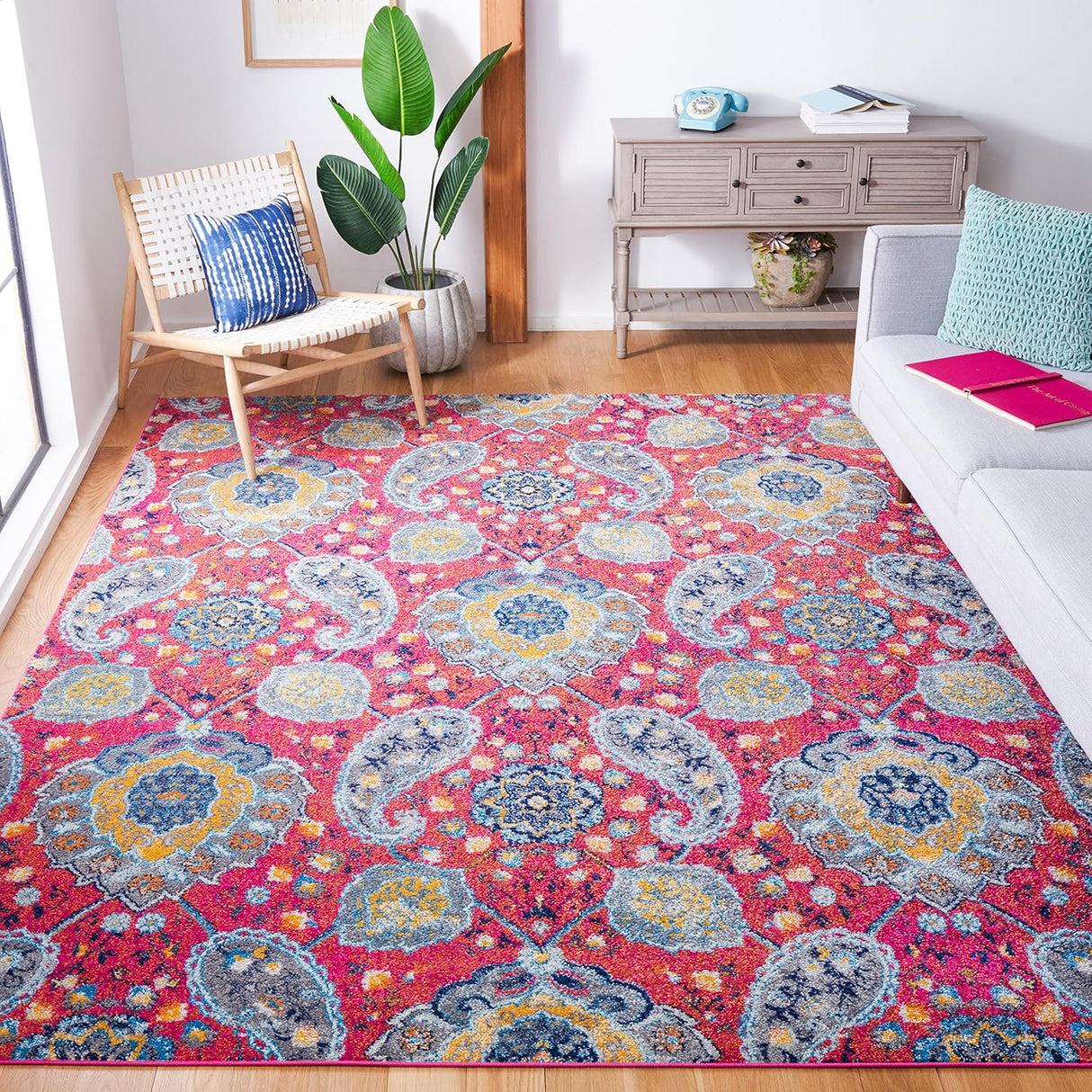 Alfombra SAFAVIEH Madison, diseño paisley, fácil cuidado, MAD600A