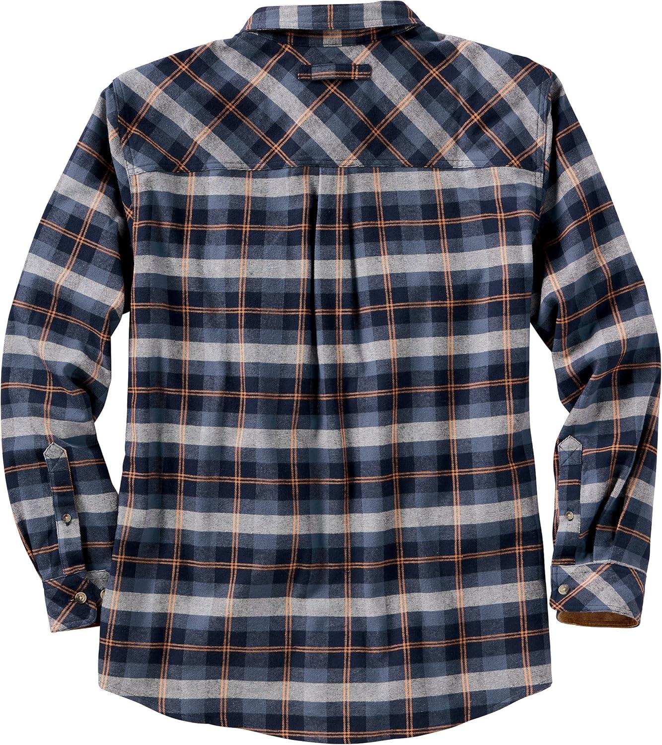 Camisa de franela para hombre forma de cuadros azul talla L