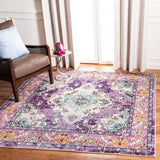 Alfombra Boho Chic Medallón Distressed 5' Cuadrada MNC243L