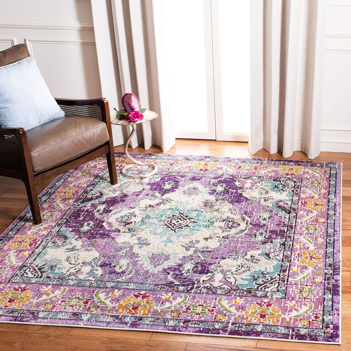 Alfombra Boho Chic Medallón Desgastada MNC243L