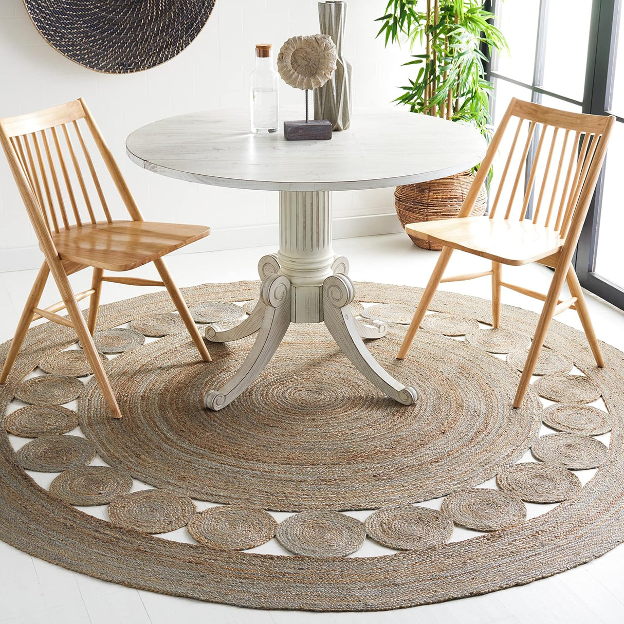 Alfombra Redonda de Yute SAFAVIEH Boho Charm NF364C 6'6
