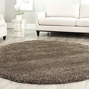 Alfombra redonda de pelo largo 3' modelo SG151