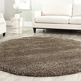 Alfombra redonda de pelo largo 3' modelo SG151