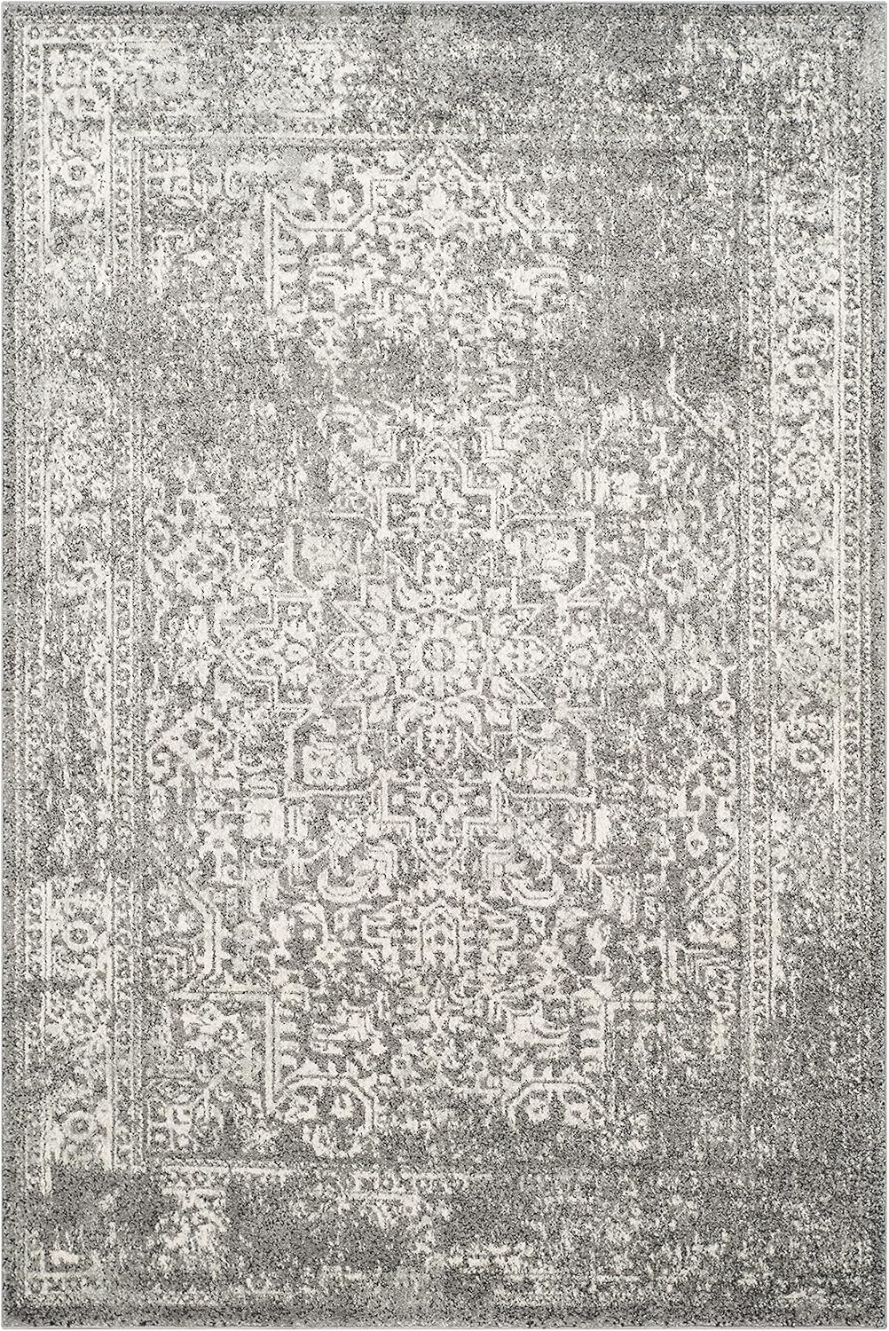 Alfombra Oriental Desgastada No Desprende Pelusa EVK256D